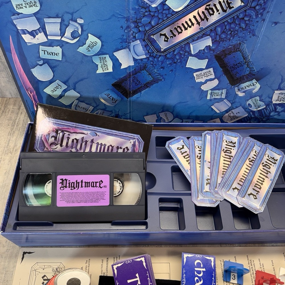 100% COMPLETE Nightmare Series Video Board Game Set 1,2,3 & 4 VHS - Picture 6 of 16